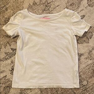 Lilly Pulitzer Little Girl’s White Tee - XS